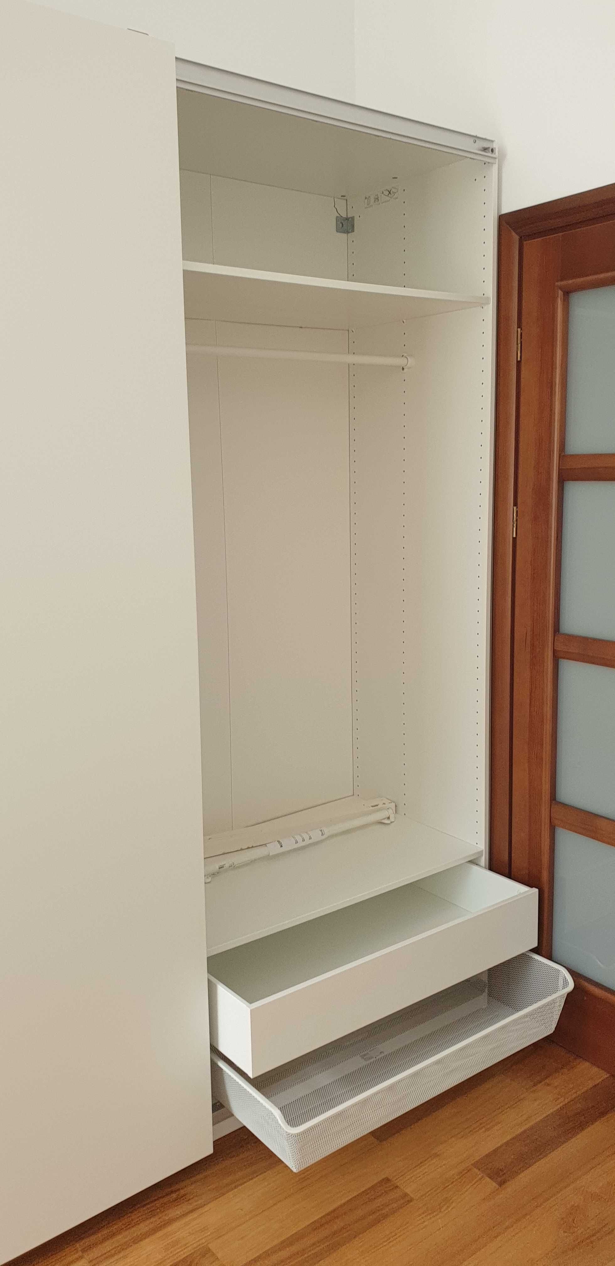 Szafa IKEA PAX z drzwiami przesuwnymi HASVIK,  w. 236, sz. 200, biała!