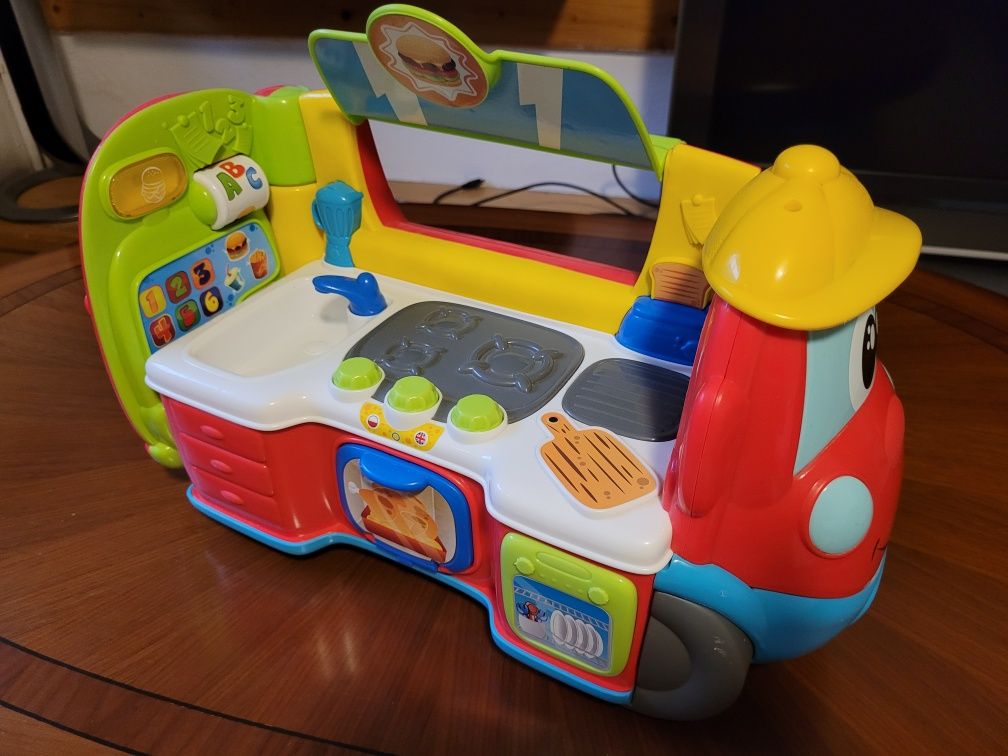 Chicco Food truck kuchnia interaktywny pojazd dwujęzyczny.
