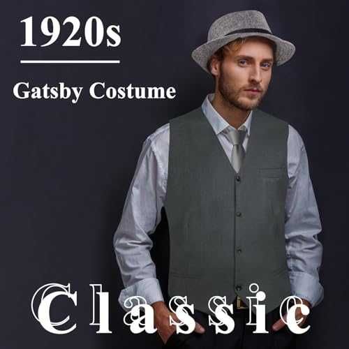GOLDGE Męski Kostium Mafii lat 20. – Peaky Blinders, Gangster