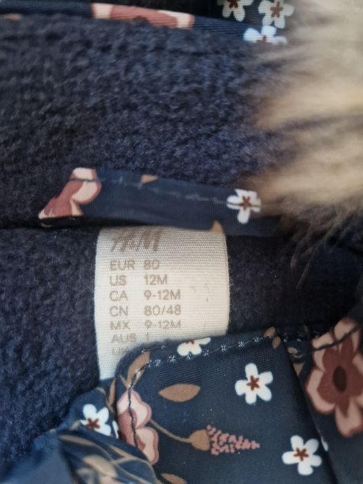 Kombinezon zimowy dziewczęcy rozm. 80