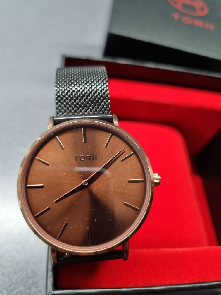 Męski zegarek TORI - stan idealny, pudełko