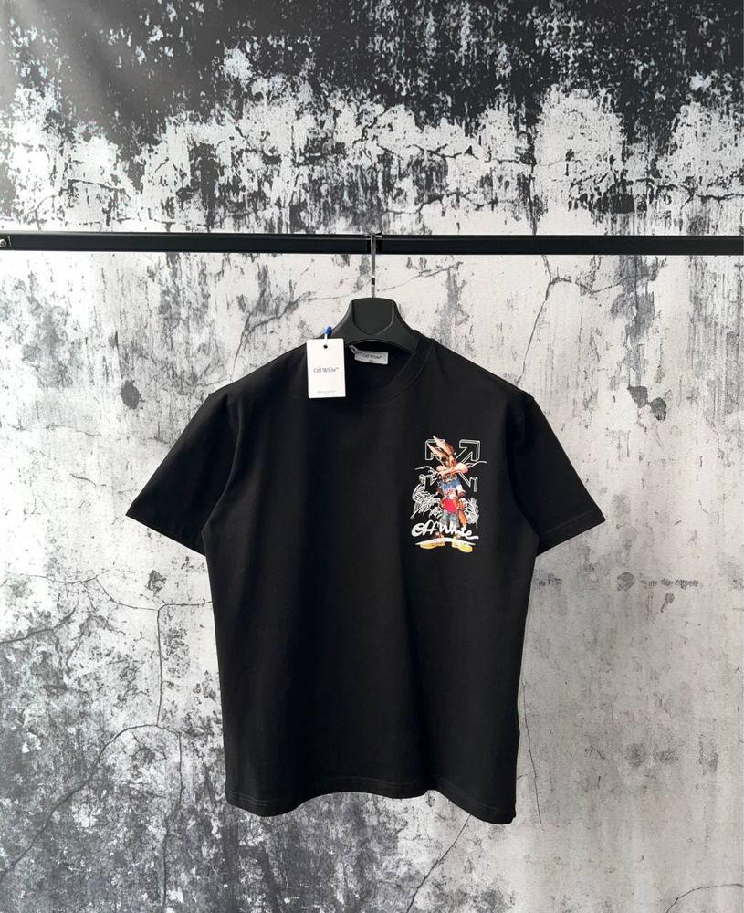 OFF-white bugs bunny футболка шорты комплект летний мужской черный