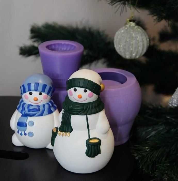 Молд для кашпо від Авек. Набір сніговиків