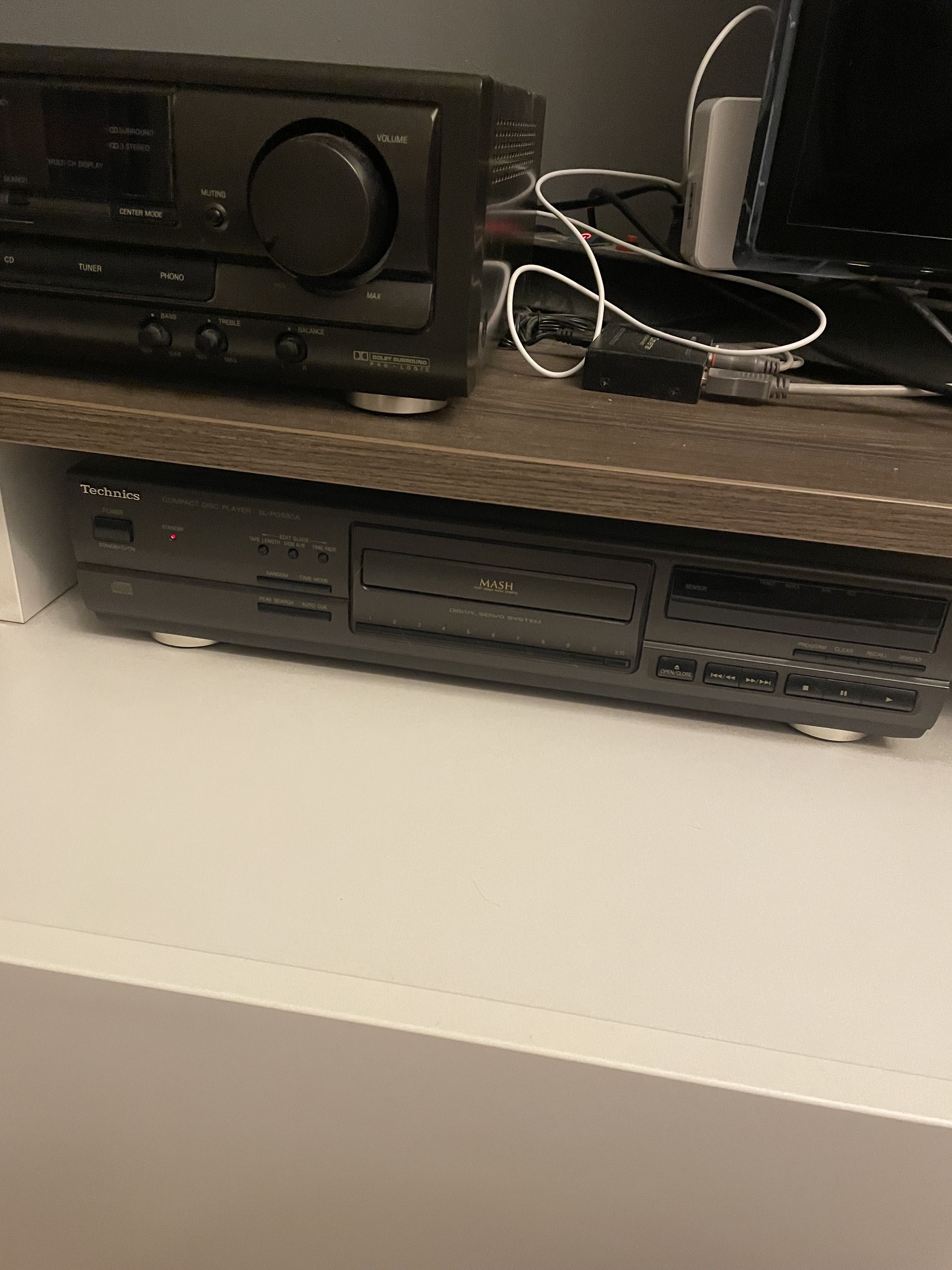 Technics wzmacniacz SA-EX310, CD SL-PG580A i magnetofon RS-TR373