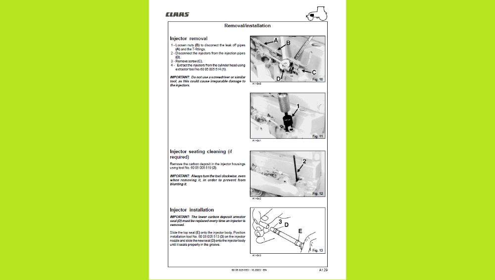 CLAAS Ares 546,556,566,616,626636,656,696 INSTRUKCJA NAPRAW