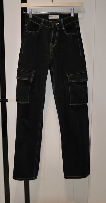 Bershka Cargo świetne spodnie 32 XXS