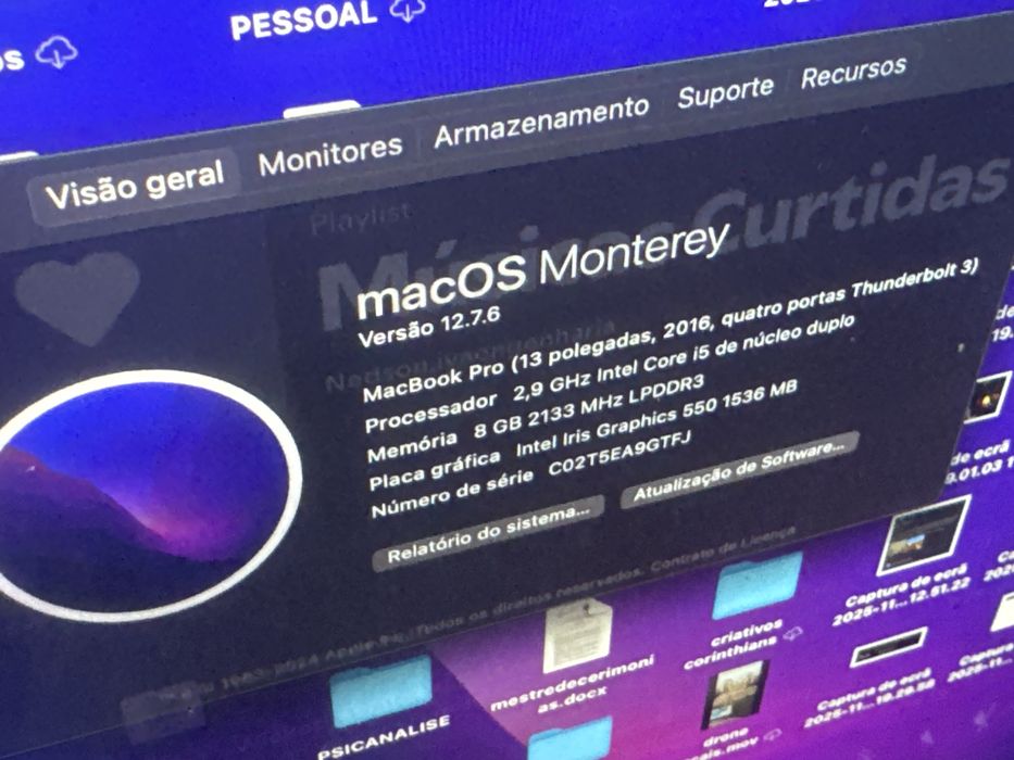 MACBOOK PRO 2016 - FUNCIONA PORÉM
