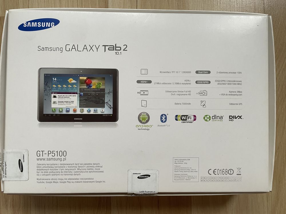 Tablet Samsung Galaxy Tab 2 10.1 P5100, komplet + etui, sprawny, SIM