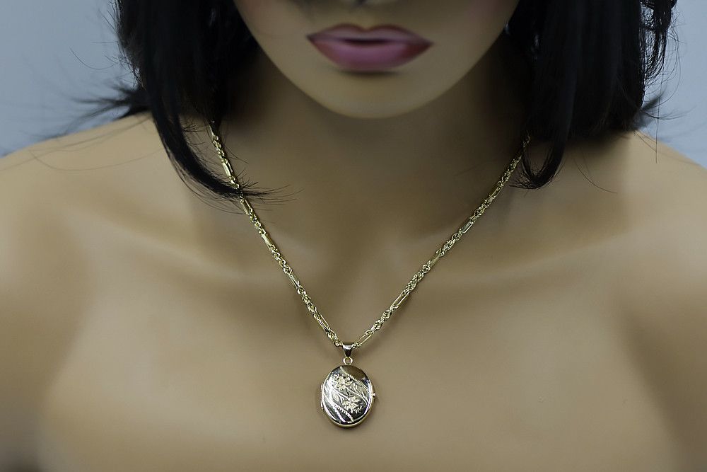 Złota zawieszka 14k 585 puzderko z łańcuszkiem Corda F cpn054y&cc004y