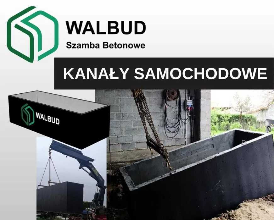 Kanał samochodowy Gotowy do warsztatu Betonowy TRANSPORT + MONTAŻ
