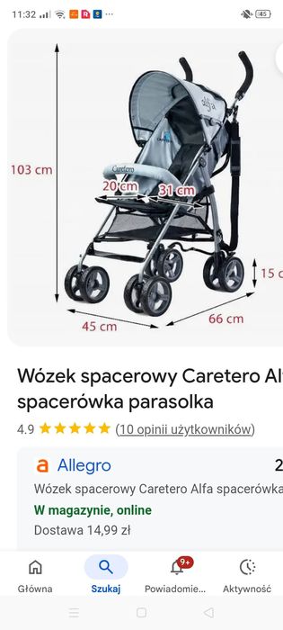 Spacerówka parasolka