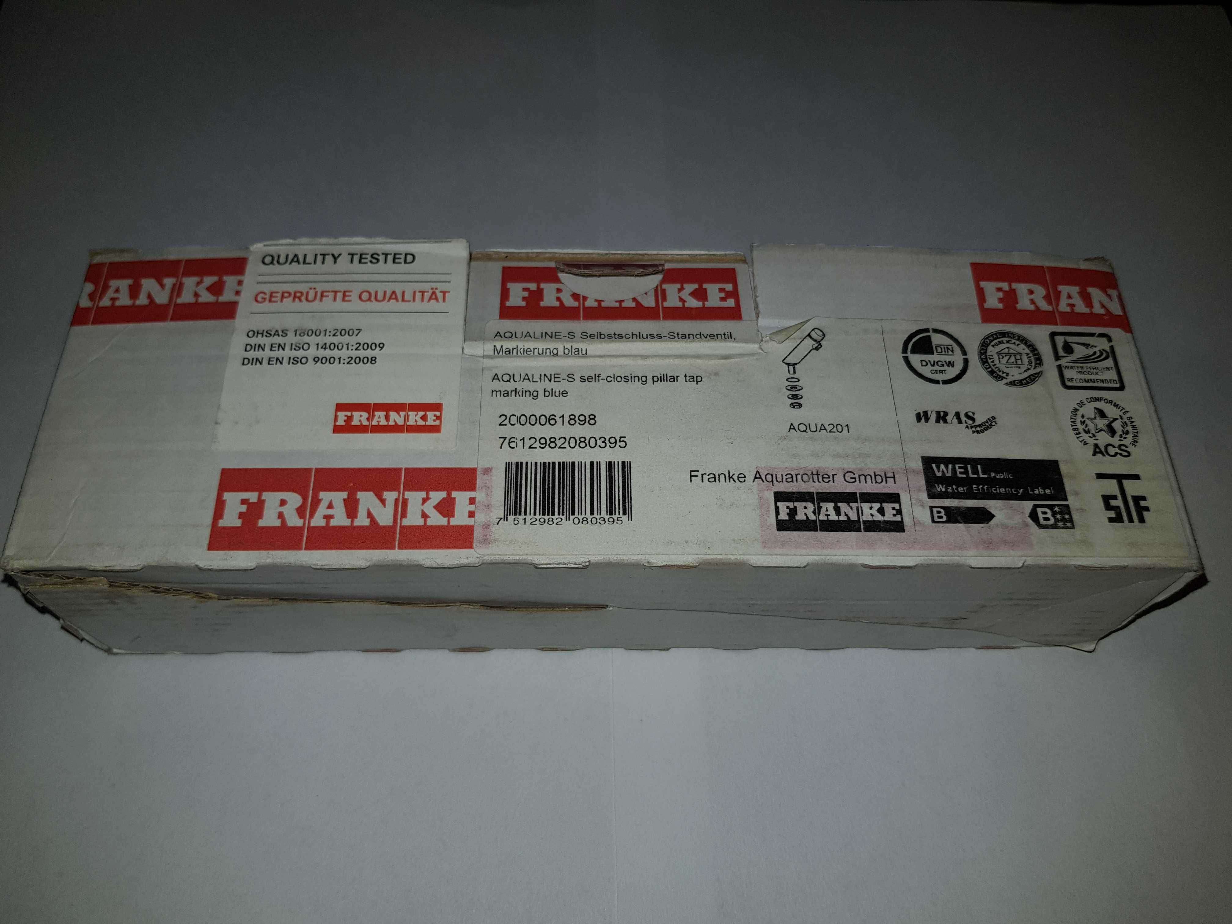 bateria umywalkowa Franke zamozamykająca Aqualine - s