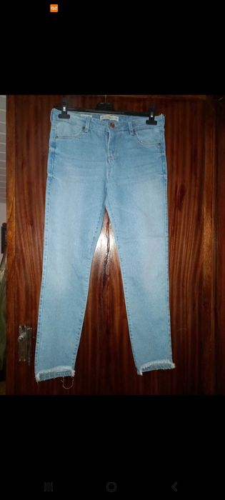 Calças de ganga, azuis claras - Bershka - 36