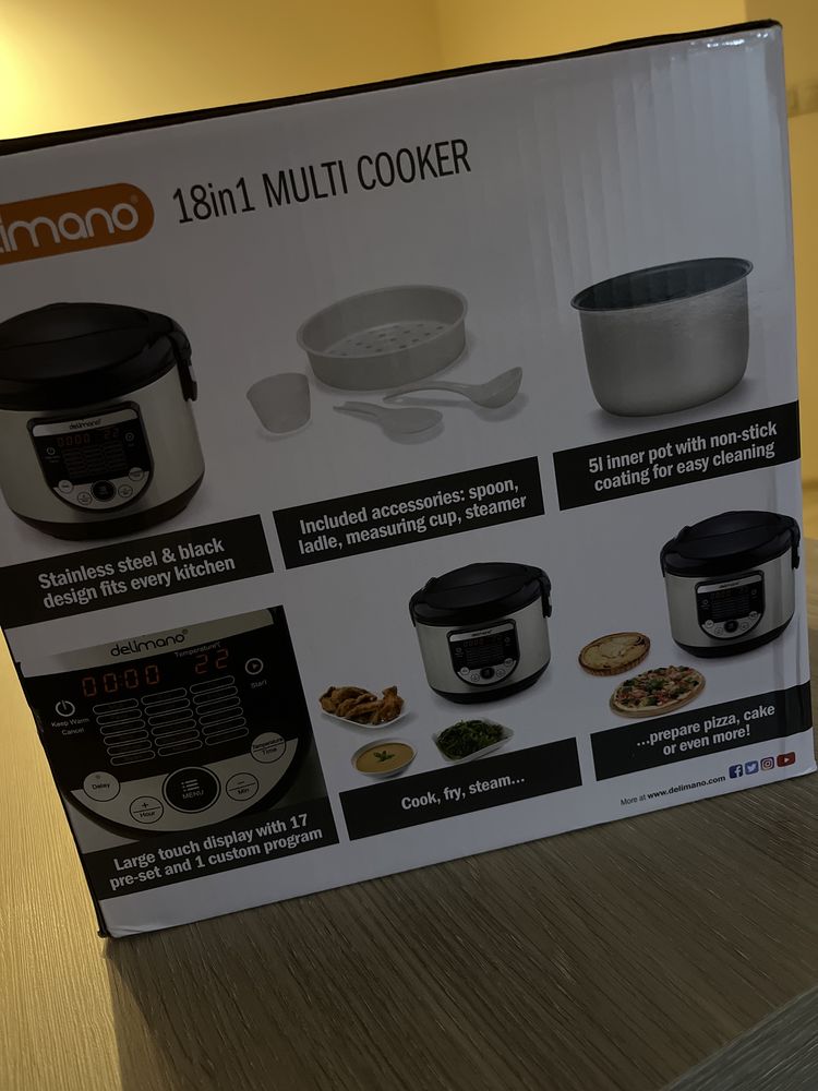 Delimano multi cooker 18in1