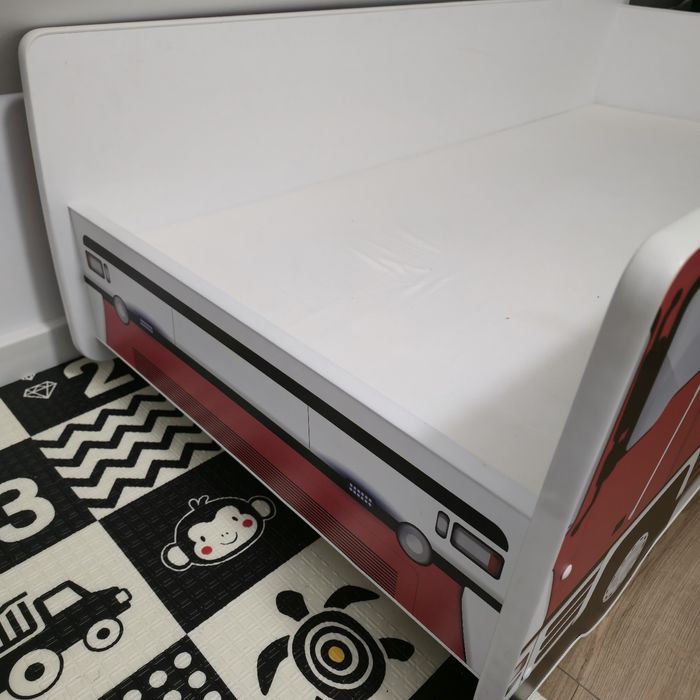 Łóżko dziecięce straż pożarna 140×70 + materac