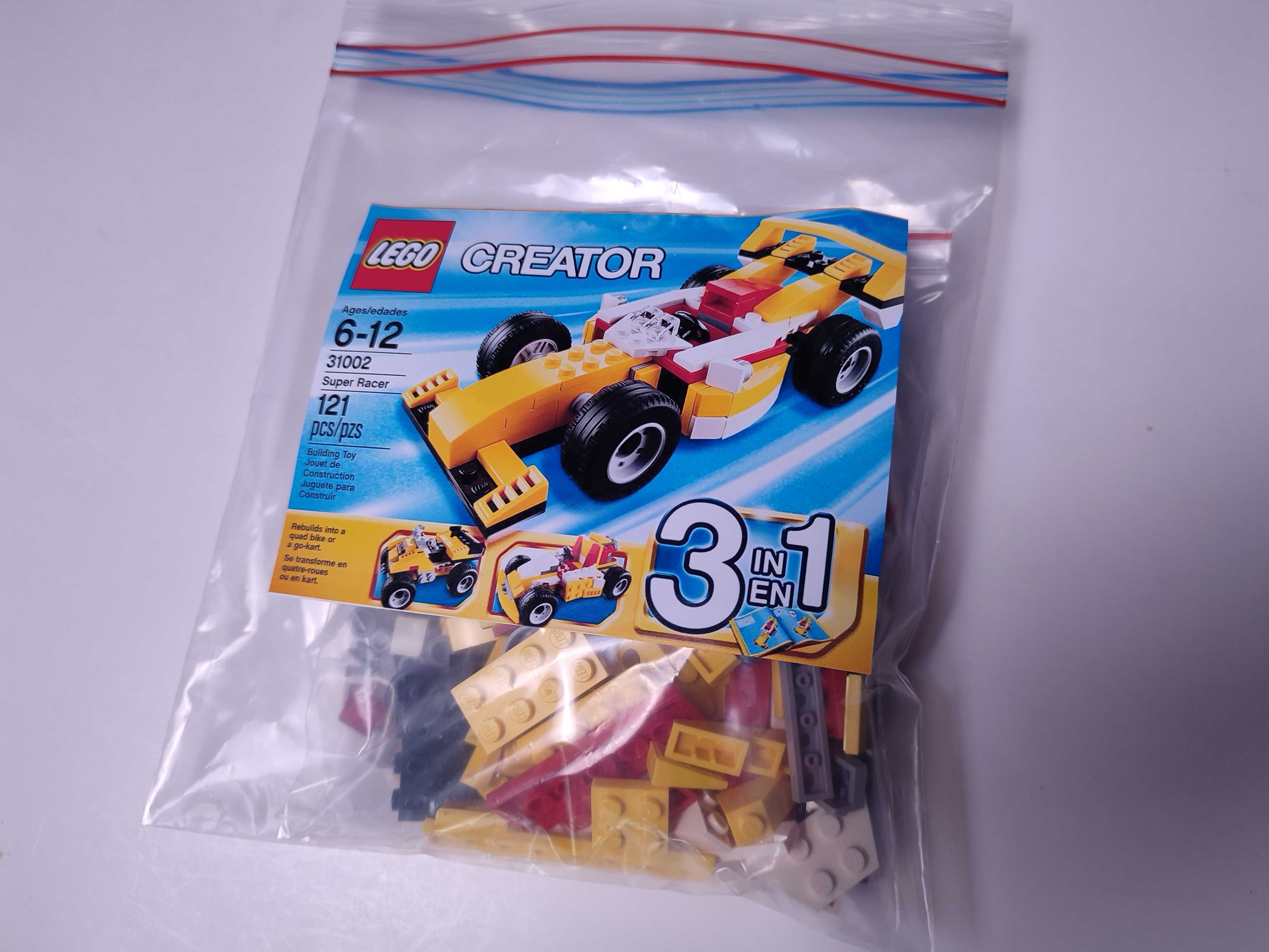 LEGO Creator 3w1 31002 - Samochód wyścigowy - Komplet 100%