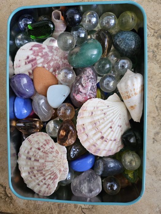 Стеклянная галька для аквариума