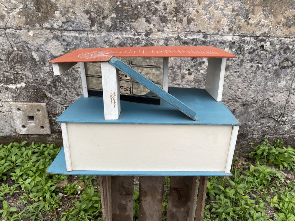 Garagem brincar anos 70 madeira