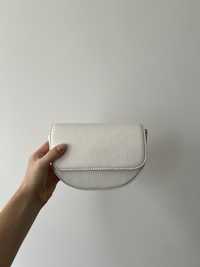 White leather clutch