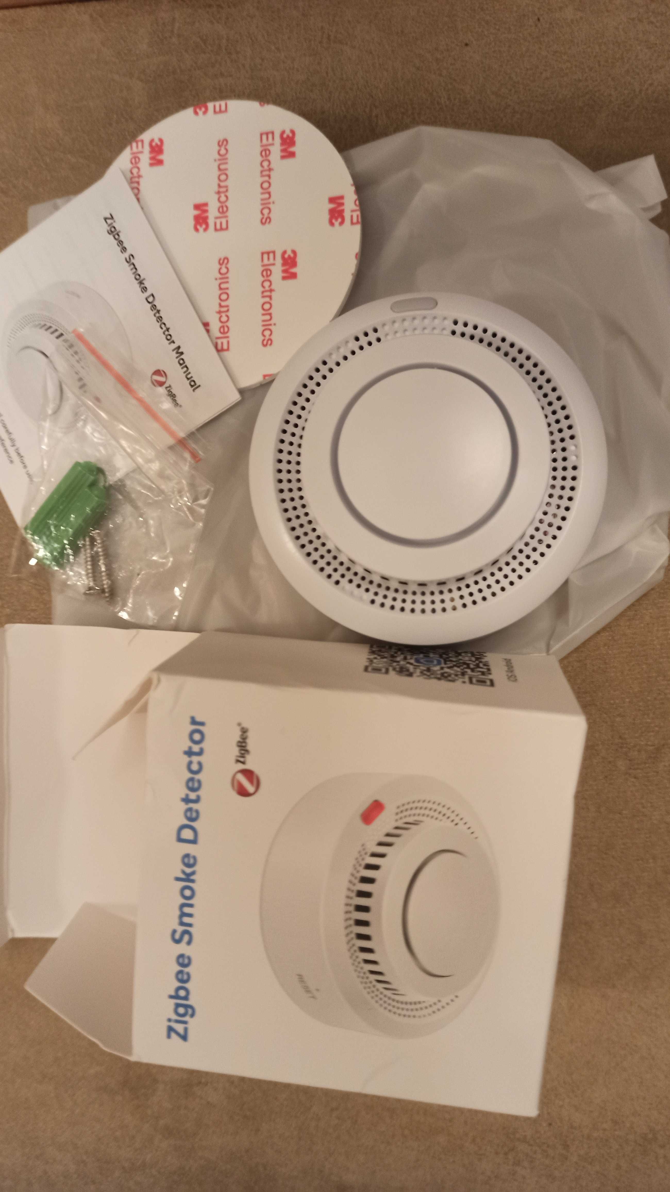 Tuya Zigbee czujnik dymu przeciwpożarowy ppoż