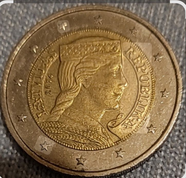 Moeda 2€, Letónia 2014