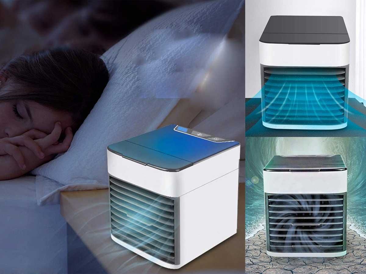 PRZENOŚNY KLIMATOR air cooler WODNY przenośny 3W1 na usb klimatyzator