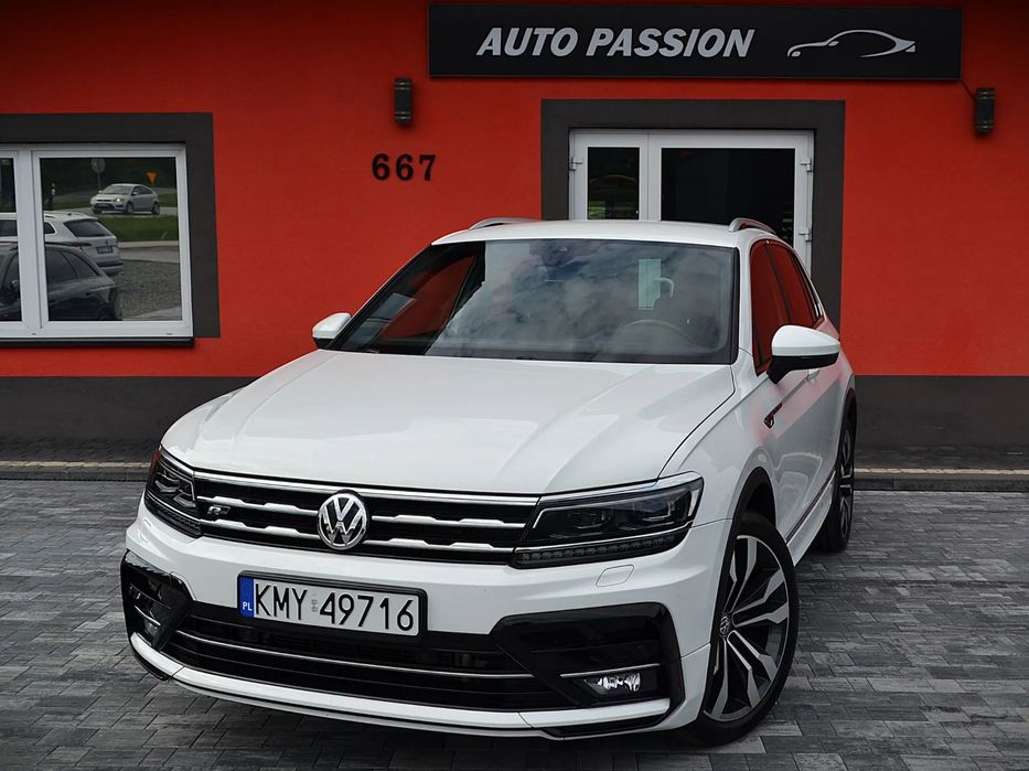 Volkswagen Tiguan 2,0 Diesel 190KM, 4x4, R-Line, Navi, Hak, Kamera, El. klapa, Head up