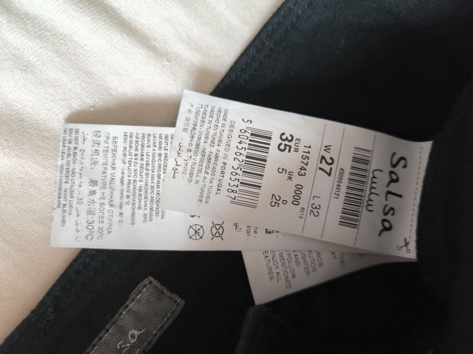 Calças Salsa tamanho 35 preta