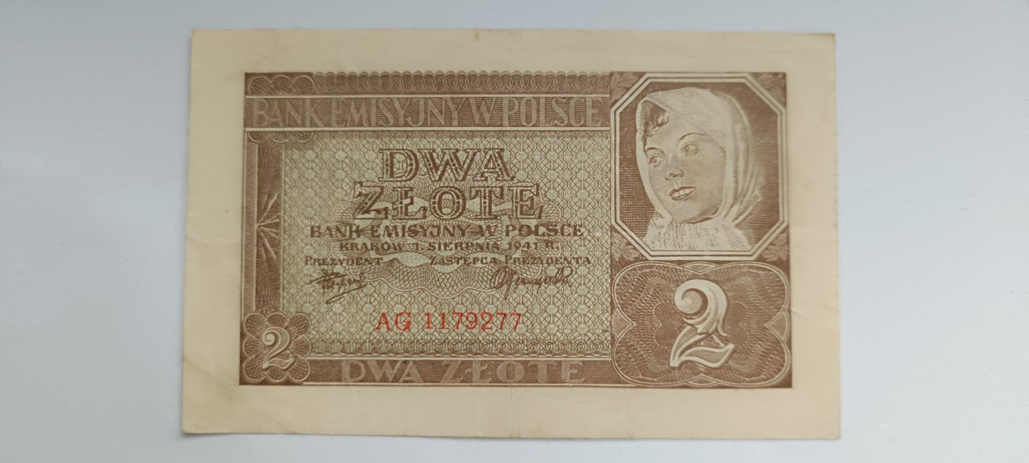 Banknot 2 złote 1941