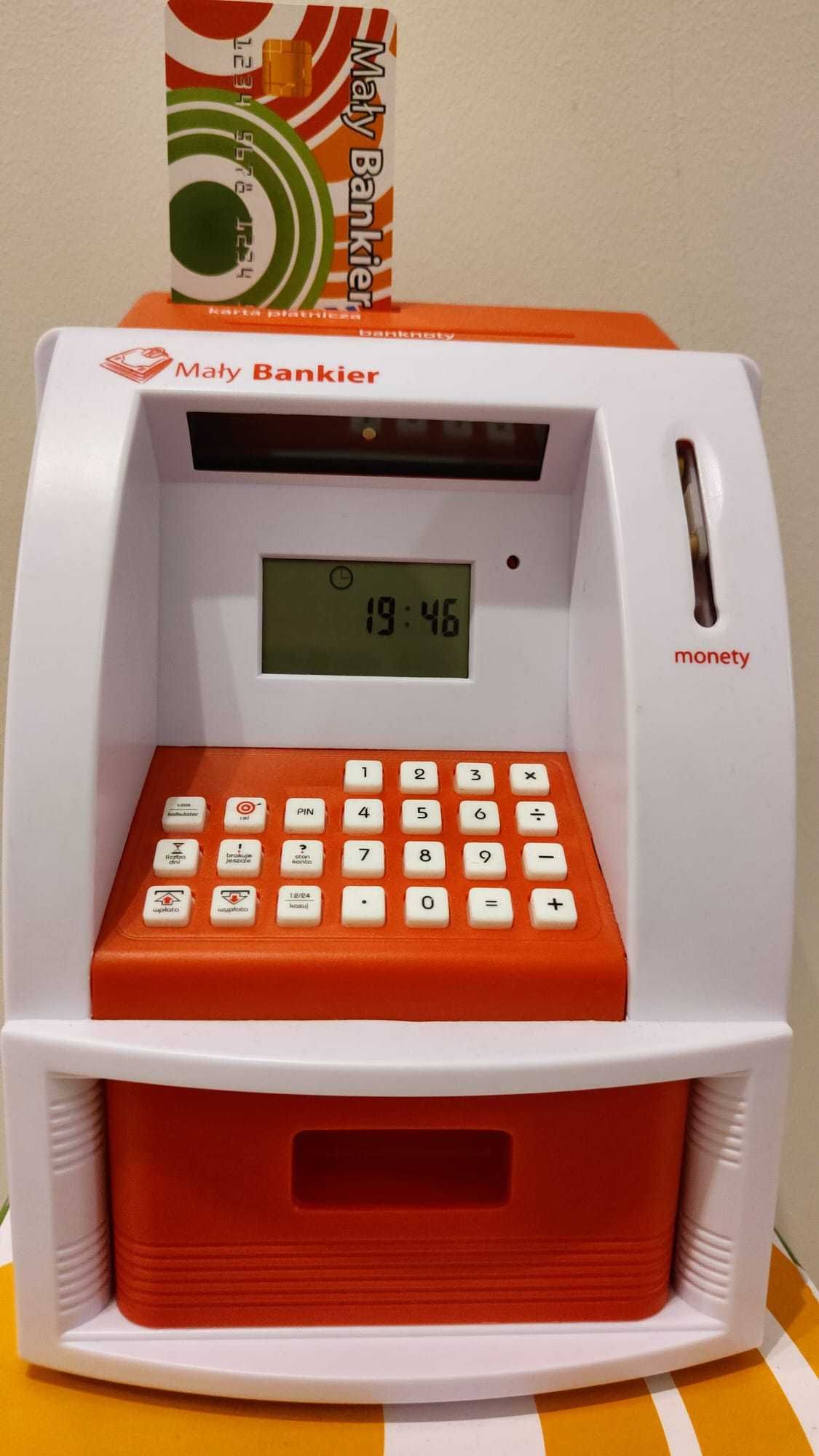 Bankomat, skarbonka - Mały Bankier, edukacyjna