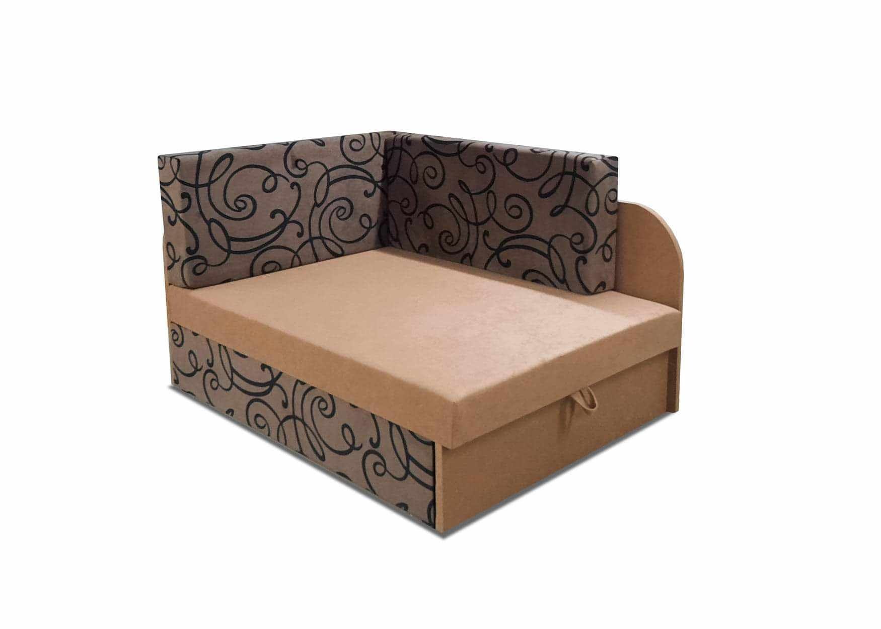 Narożnik Dziecięcy Kubuś Łóżko Jednoosobowe Fotel Sofa Rozkładana