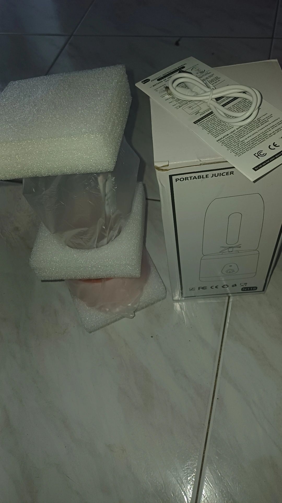 Liquificador Portátil Rosa Novo Nunca antes usado