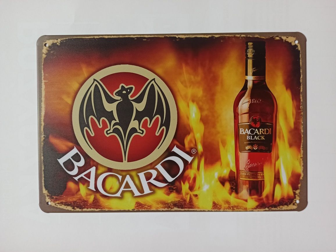 Nowa metalowy szyld Bacardi rum loft bar club garaż ozdoba