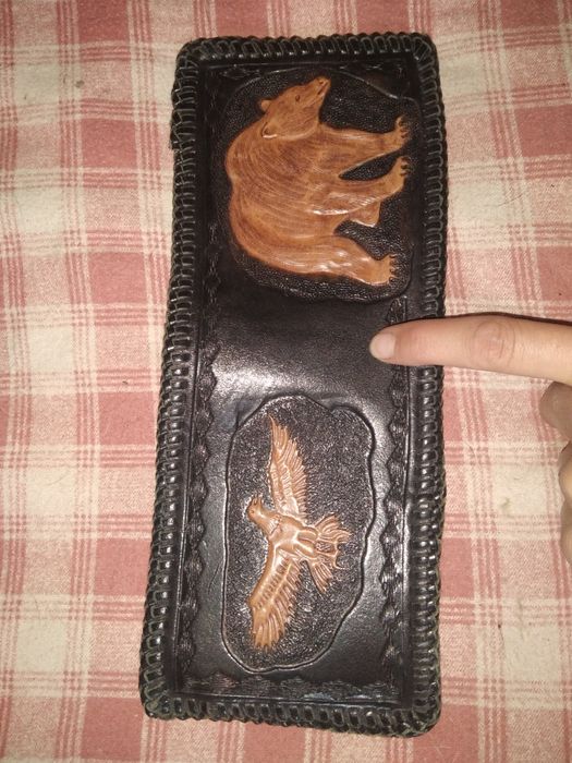 Шкіряний гаманець ручної роботи
