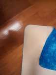 Tapete de cor azul