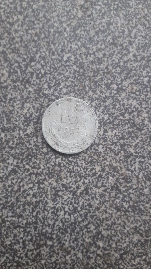 Monety z okresu PRL-u 10 gr 1949 i 1974 bzm