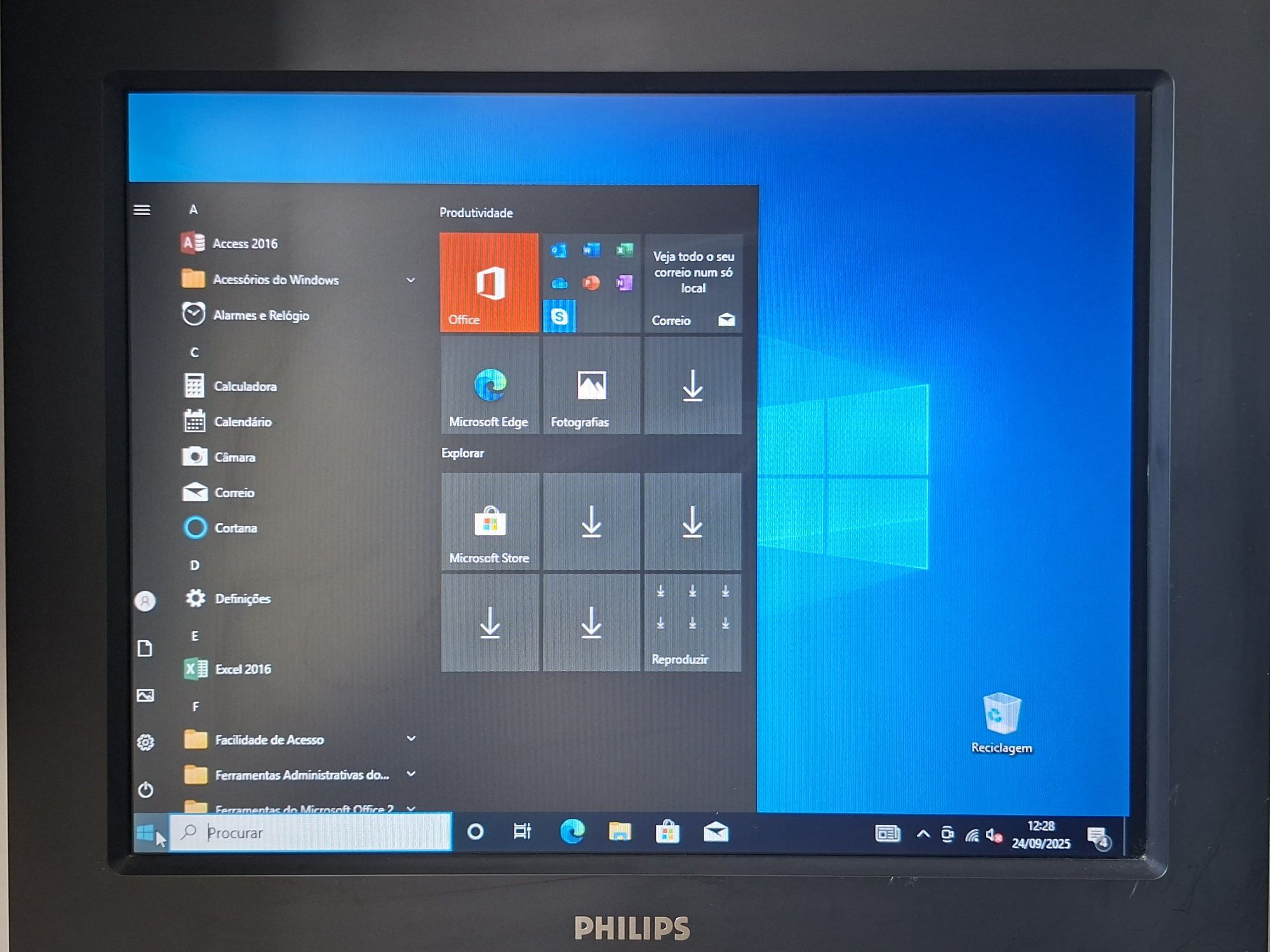 Computador Mini Torre, com Windows 10 Pro, Office 2016, impecável