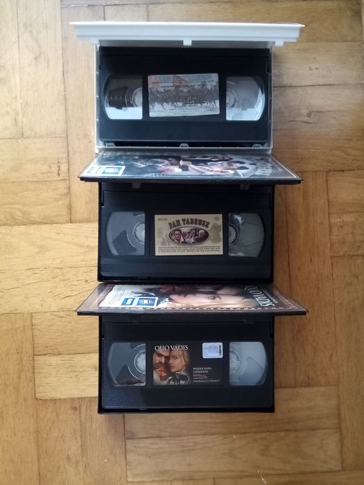 Kasety VHS, Ogniem i Mieczem,Pan Tadeusz, Quo vadis