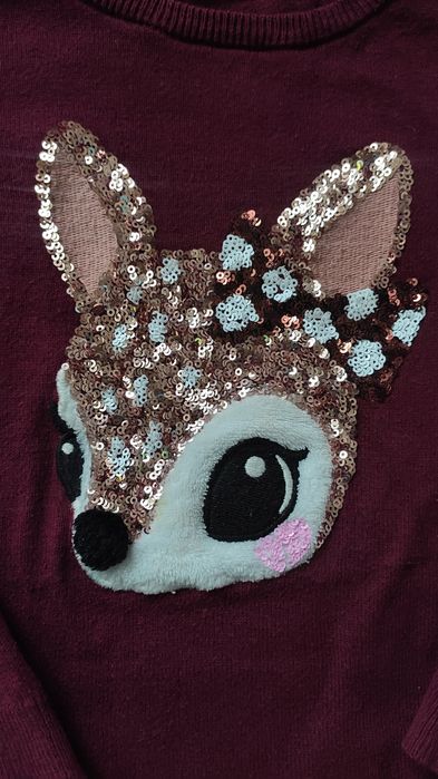 Sweterek dla dziewczynki rozmiar 110/116 H&M