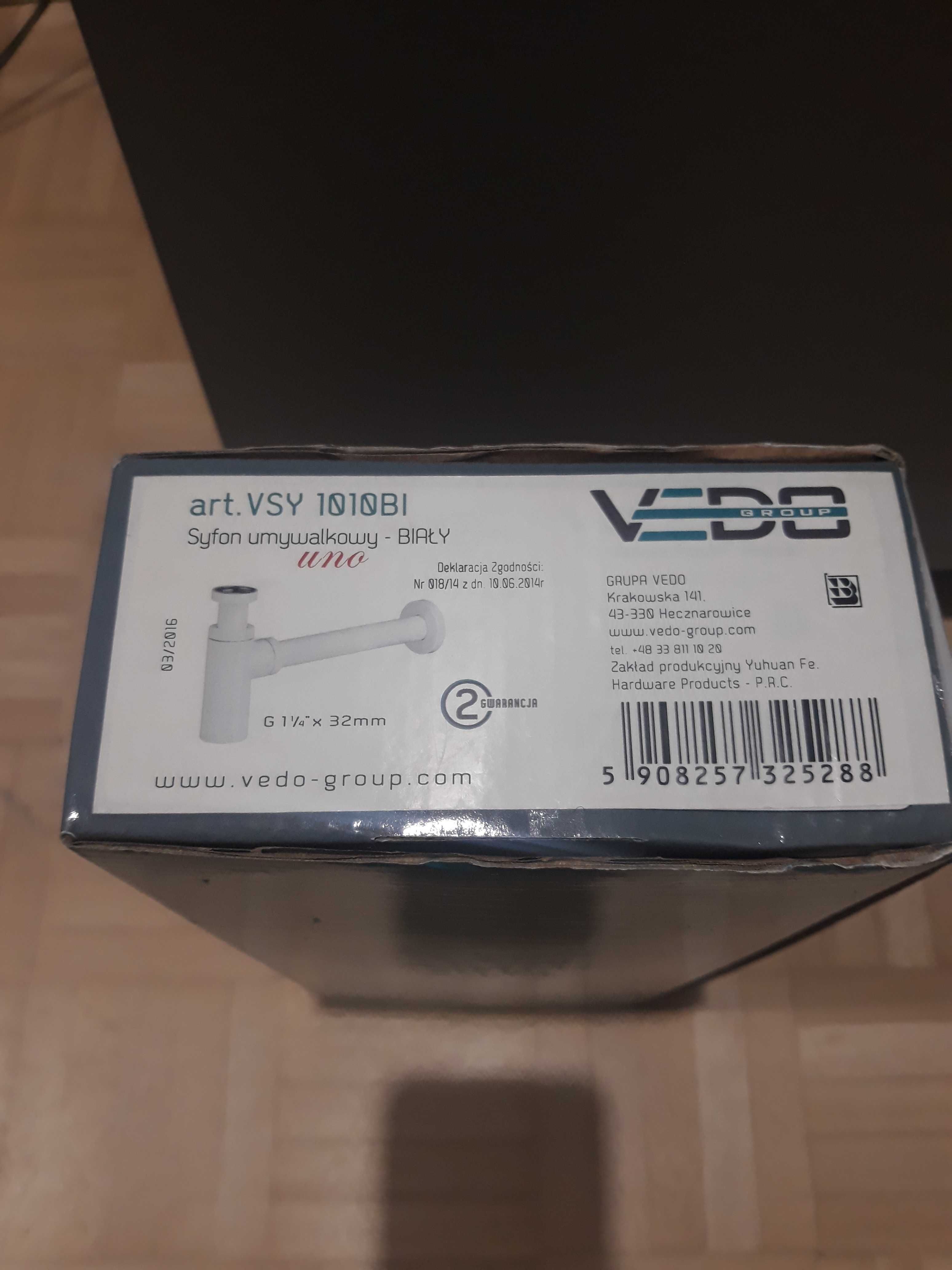 Syfon umywalkowy biały Vedo VSY1010bi  vsy1010