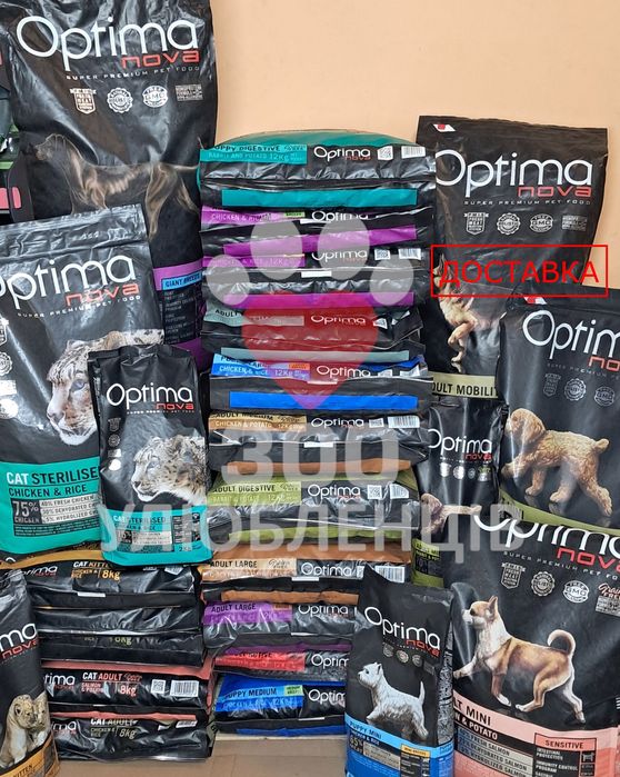 Optima Nova (Оптіма Нова) супер преміум сухий корм для котів та собак