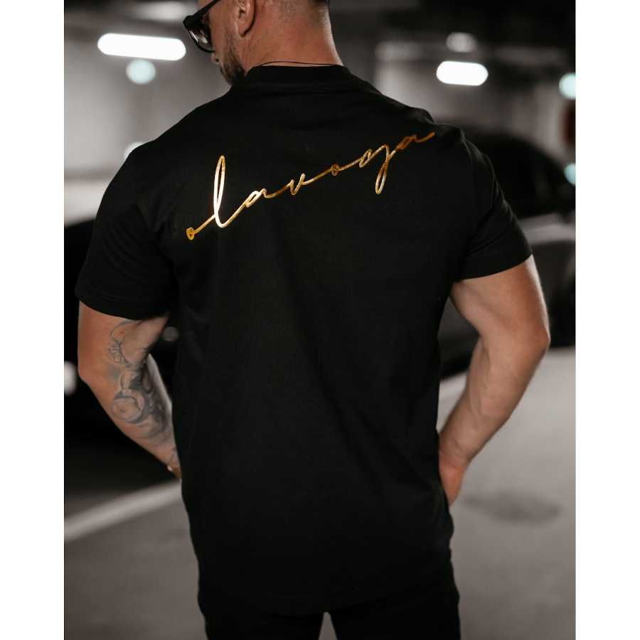T-shirt męski BLUSH O LA VOGA czarny rozmiar XL