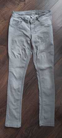 Spodnie damskie jeans szare 40