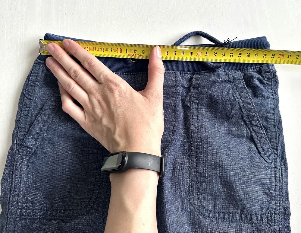 Spodnie jeansowe joggery z łatami 116-122cm 6-7lat H&M #1483