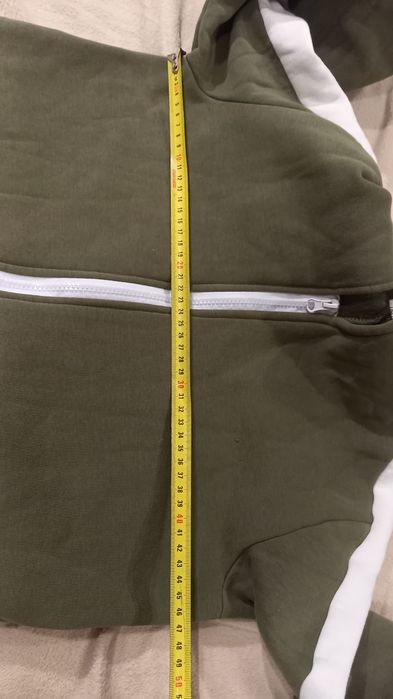 Демисезонний жін костюм на флісі, худі подовжене до колін, розмір М