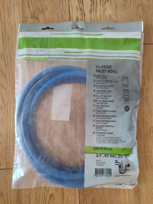 Wąż dopływowy pralki, zmywarki 3,5m kolor niebieski NOWY Okazyjna cena