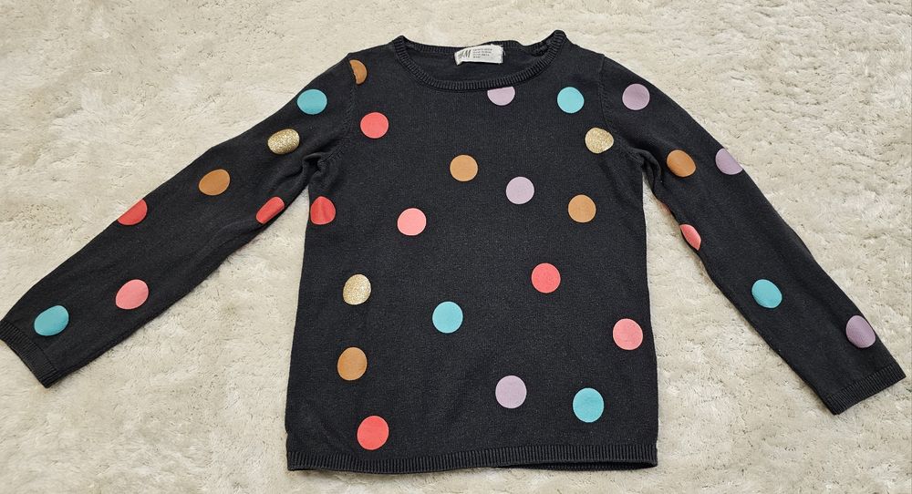 Sweter dziewczęcy H&M, rozmar 110/116