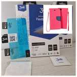 Kabura Telone Fancy do Samsung Galaxy S23 różowo-granatowa + Folia 3mk