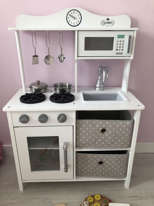 Kuchnia drewniana dla dziecka kinderkraft + akcesoria