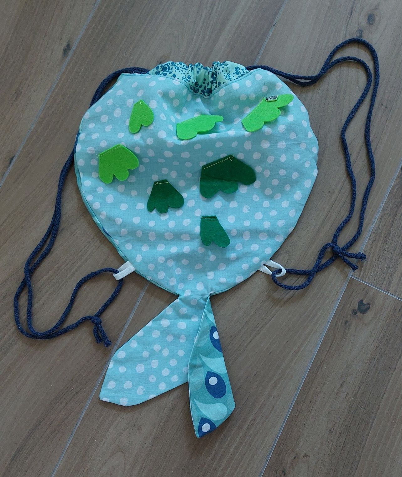 Sprzedam worko-plecak w kształcie rybki handmade